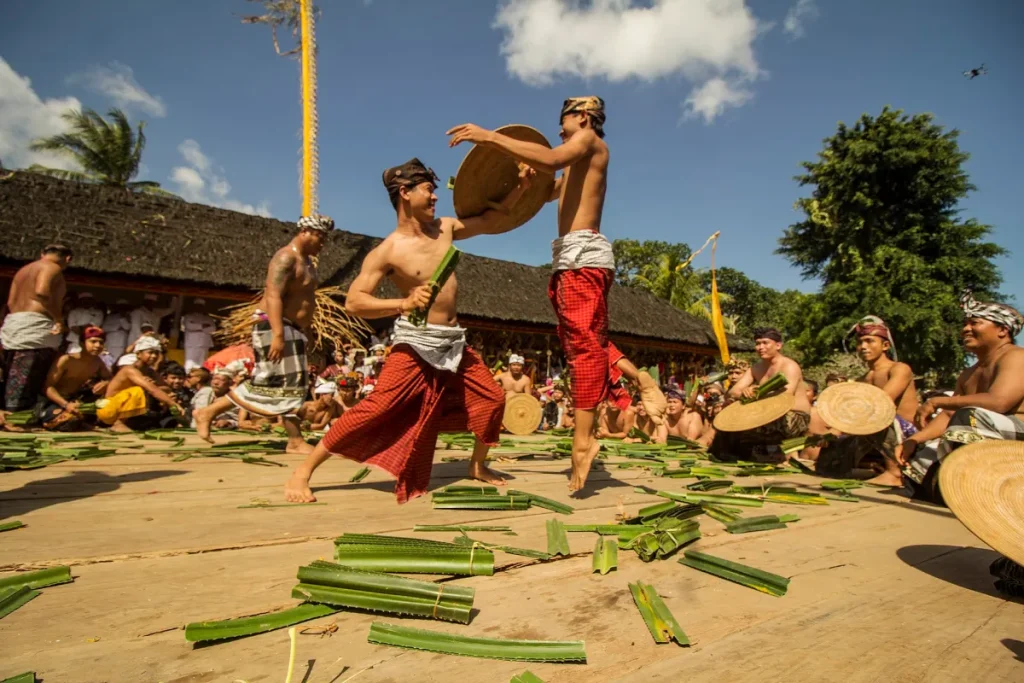 Pandan war at Tenganan village