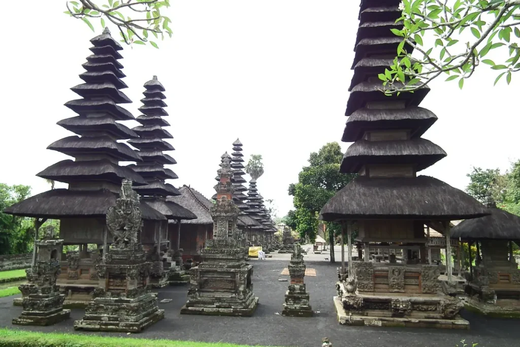 Meru towers in Taman Ayun temple