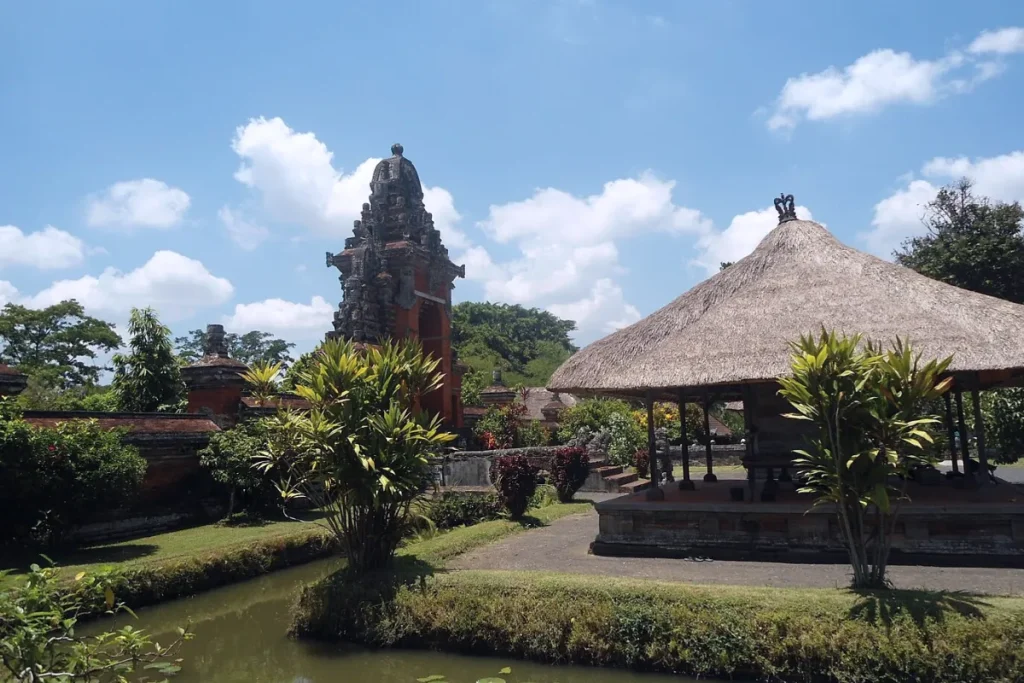 Moat around the inner sanctuary of Taman Ayun Temple